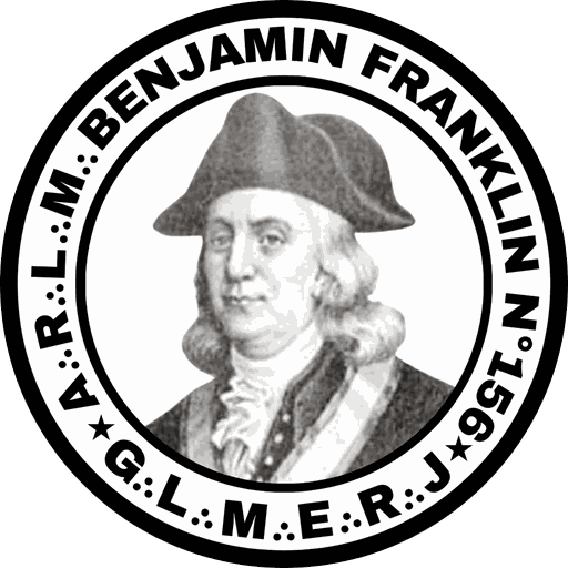 Brasão da A∴R∴L∴M∴ Benjamin Franklin Nº 156